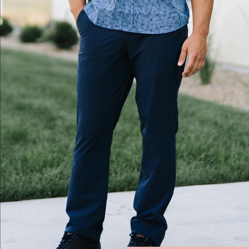 zyia active mens navy clubhouse dress pants